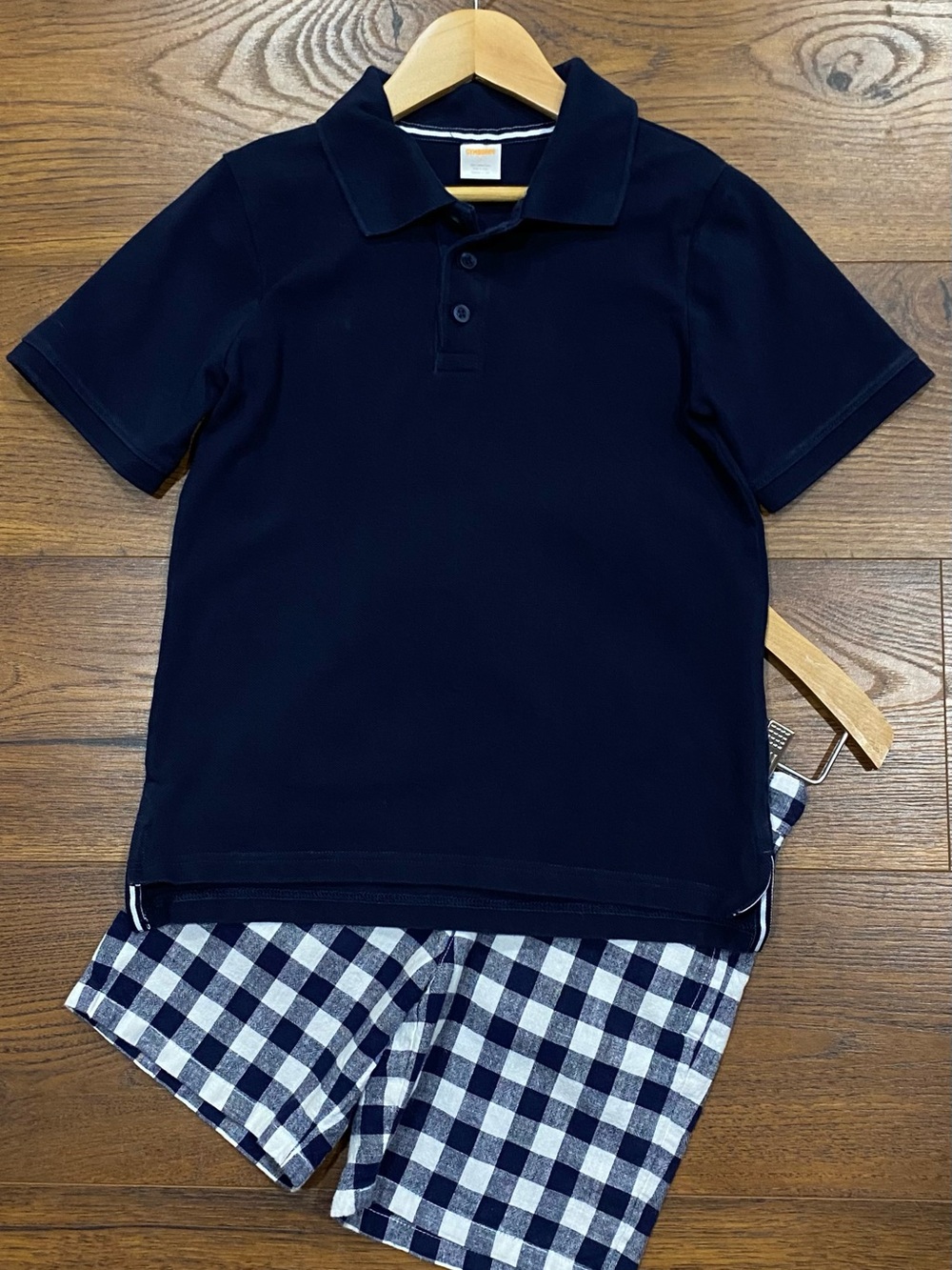 Gymboree Navy Blue Short-Sleeve Polo - Picture 9 of 10